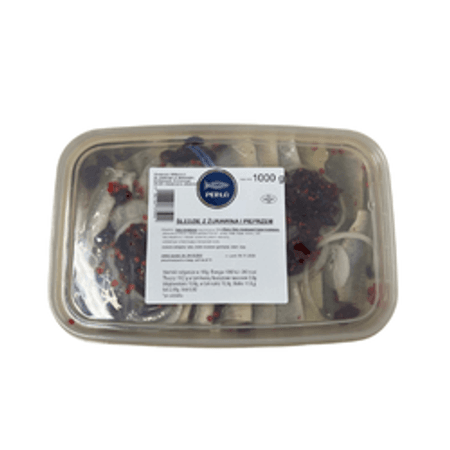 Śledzie z żurawiną i pieprzem (1000g)
