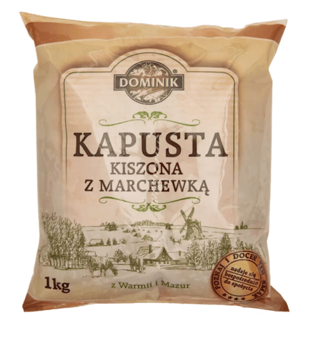 Kapusta kiszona z marchewką 1 kg worek